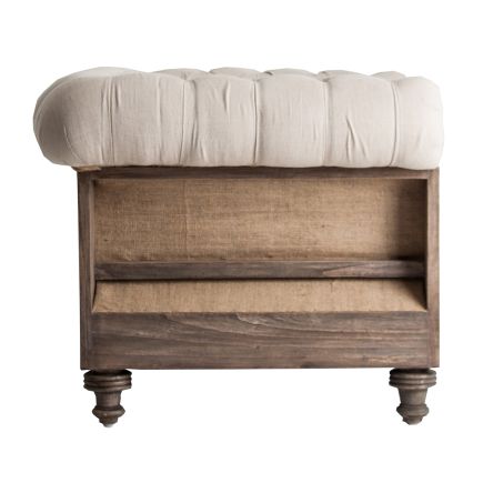 Vista Lateral Derecha Sillón Tapizado Chester Bresson