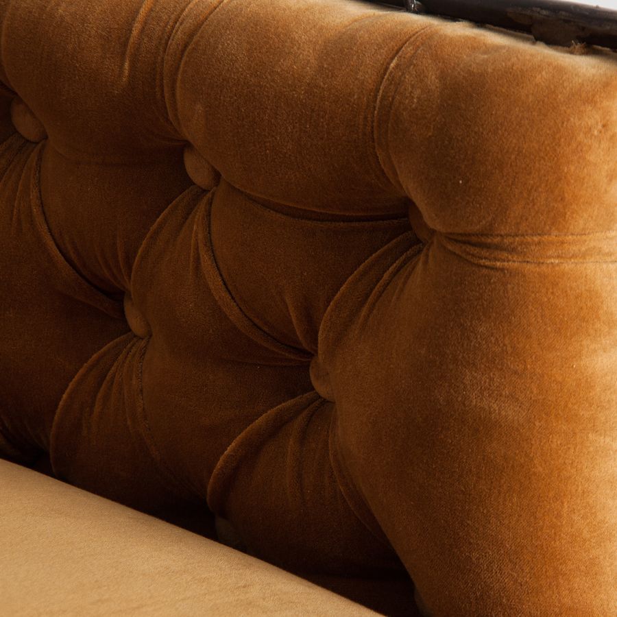 Mustard Upholstered Armchair 'Robinet'