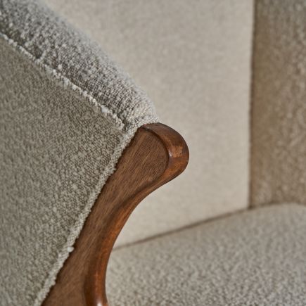 Imagen de Detalle Sillón Materiales Tapizado Borreguito Barriere