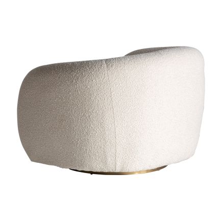 Vista Trasera Sillón Tapizado Bouclé Lassalle