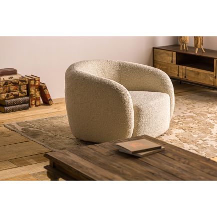 Foto en Ambiente Sillón Tapizado Bouclé Lassalle