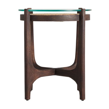 Mesa Auxiliar Madera y Cristal Jeannin