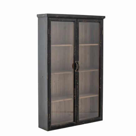 Vitrina Negro de Madera Aila