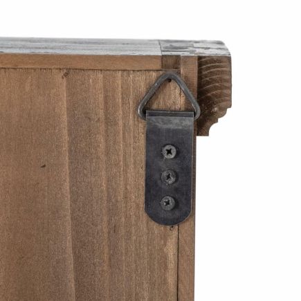 Imagen de Detalle Anclaje Vitrina Negro de Madera Aila
