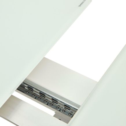 Mesa Extensible Cristal 160/210*90cm Atminda detalle mecanismo apertura