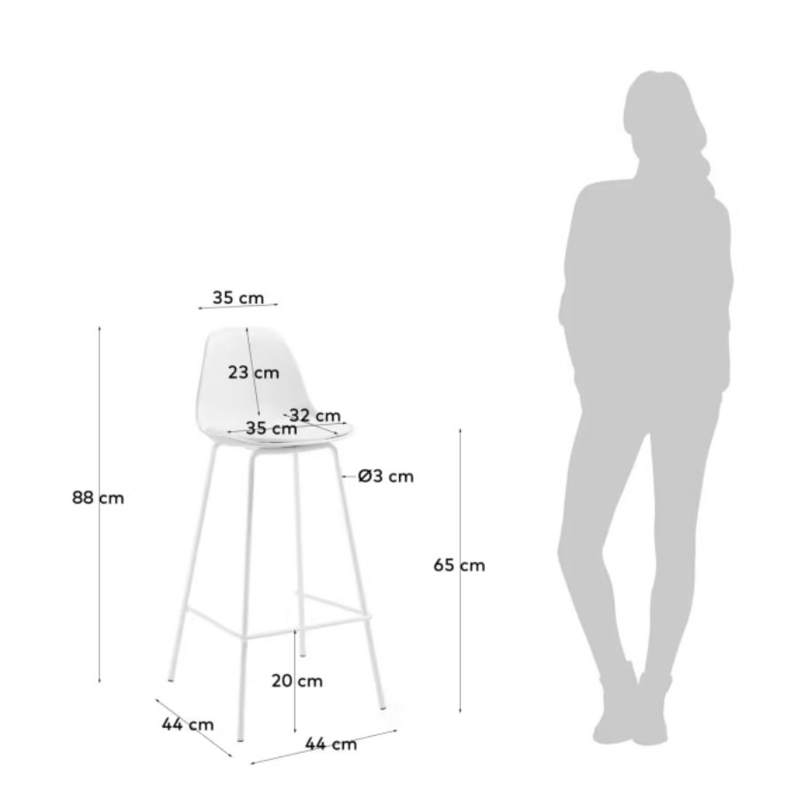Brighter' White Stool