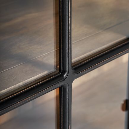 Imagen de Detalle Cristal Vitrina Modular Madera Thery