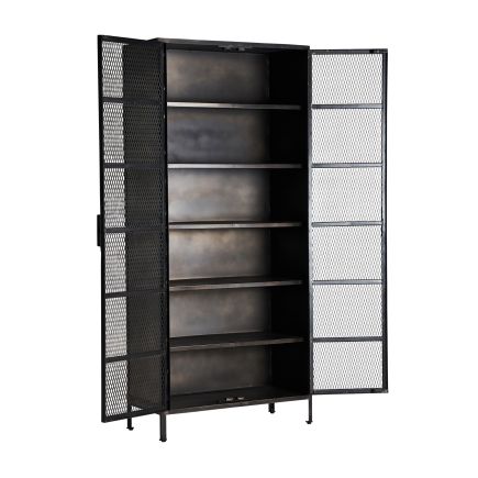 Vitrina de Madera y Metal Pieur Abierta