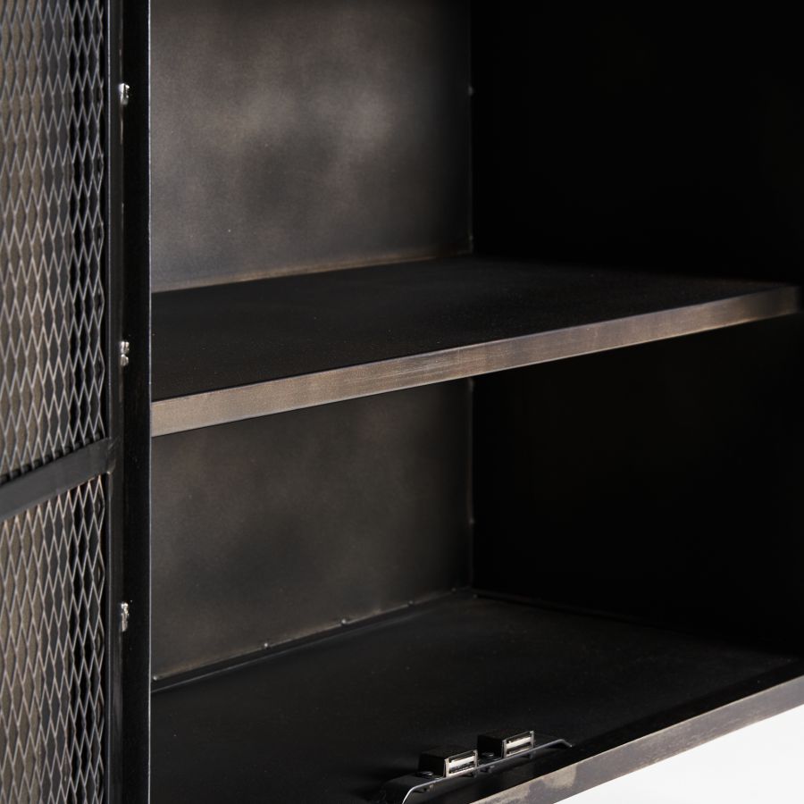 Wood and Metal Showcase 'Pieur'