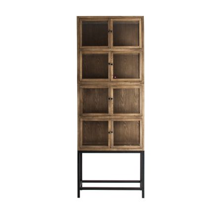 Vitrina Modular de Madera Natural Duchene Composición