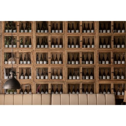 Vitrina Modular de Madera Natural Duchene Apilada