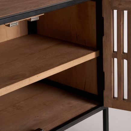 Mueble TV Madera Mango Fabre imagen del interior