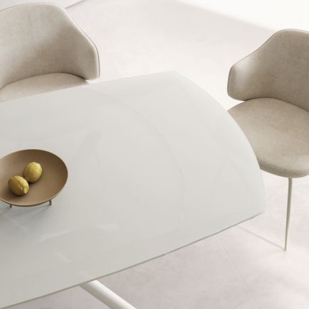 Foto en Ambiente Mesa Extensible Cristal ‘Yodalia’ Comedor