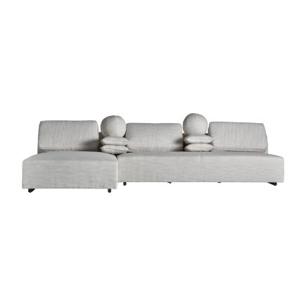 Vista Frontal Sofá con Chaiselongue Andrieux