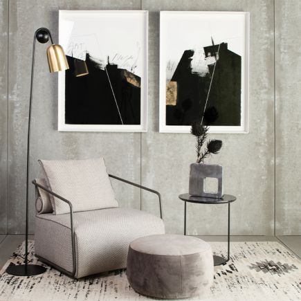 Modern Armchair Grey Hoia | Procomobel