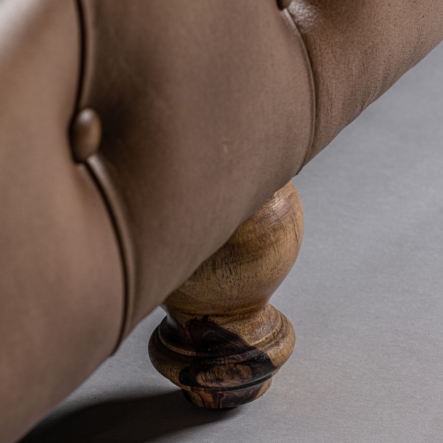 Combe Chester Leather Sofa