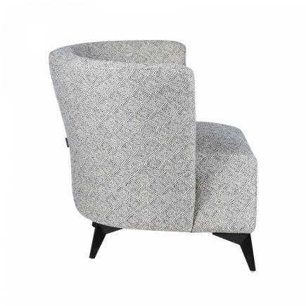 Vista Lateral Derecha Sillón Comtemporáneo Gris Írati