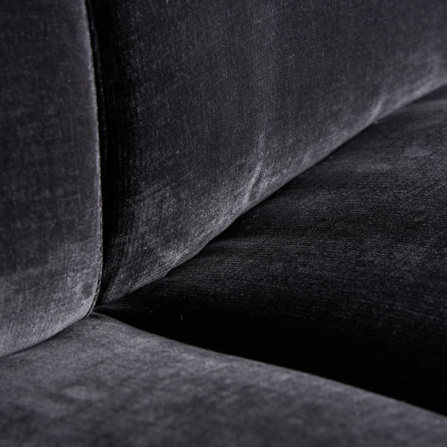 Sofá Terciopelo Negro ‘Boivin’