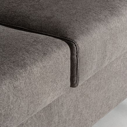 Sofá 2 Plazas Gris Oscuro Pollet imagen del asiento