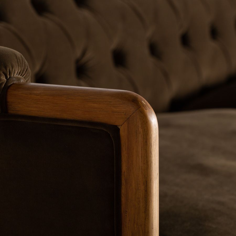 Upholstered Sofa Capitoné 'Grimaud'