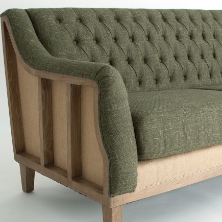 Imagen de Detalle Sofá Vintage Verde Lebas