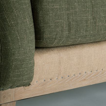 Sofá Vintage Verde Lebas detalle asiento