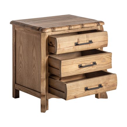 Cojones Mesita de Madera de Olmo Rougier