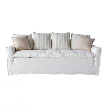 Linen Sofa White Danube | Procomobel