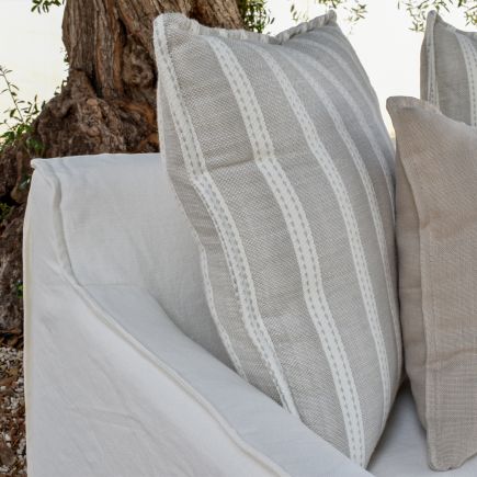 Linen Sofa White Danube | Procomobel