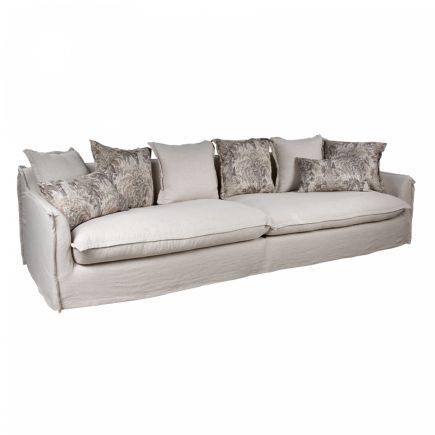 Beige Linen Sofa 'Duero' | Procomobel