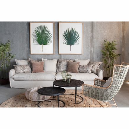 Beige Linen Sofa 'Duero' | Procomobel