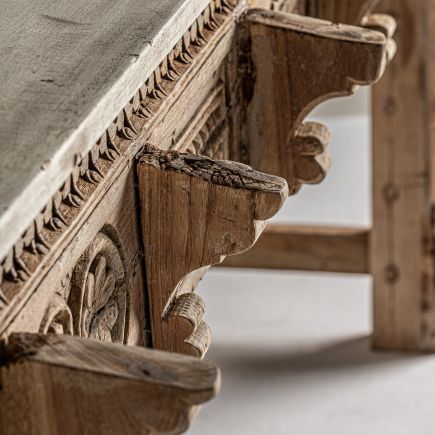 Imagen de Detalle Tallados Mesa Consola Madera Miquel
