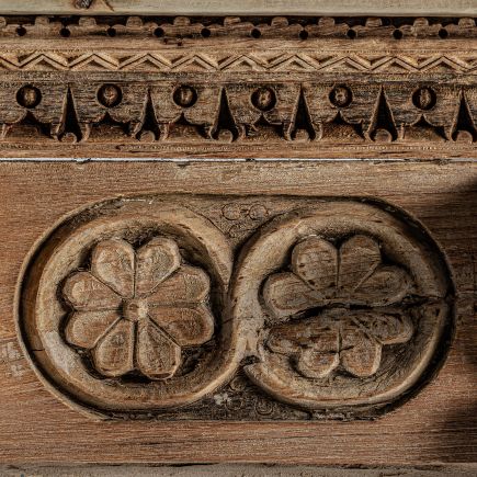 Detalle Mesa Consola Madera Miquel