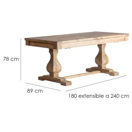 Medidas Mesa Comedor Extensible Foulon