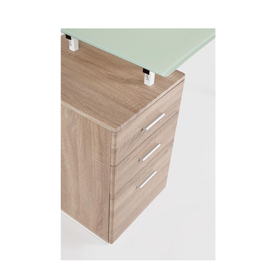 Steel and Glass Desk 'Palau'