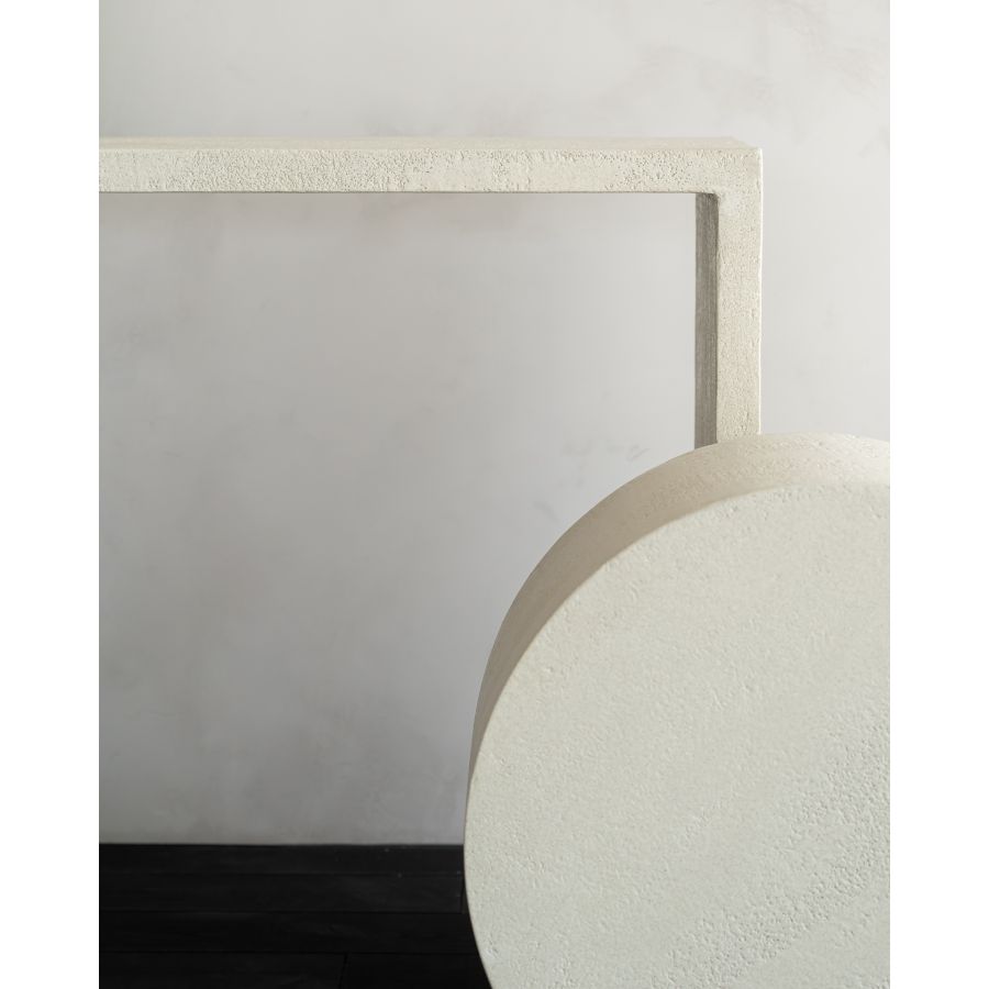 Mesa de Centro de Piedra Blanca ‘Elements’