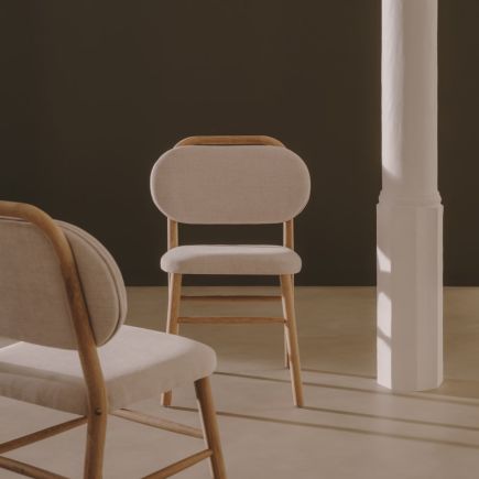Foto en Ambiente Silla de Comedor Madera ‘Helda’ Beige