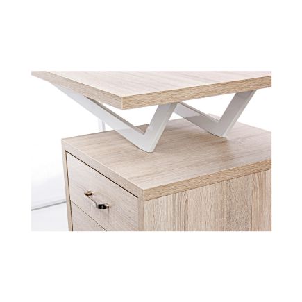 Detalle Escritorio de Acero y Madera Mustique