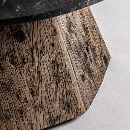 Imagen de Detalle Mesa de Centro Mármol y Madera Constantine