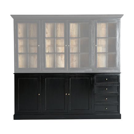 Vitrina Modular Inferior Madera Thery Composición