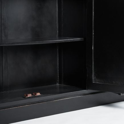 Imagen de Detalle Interior Vitrina Modular Inferior Madera Thery