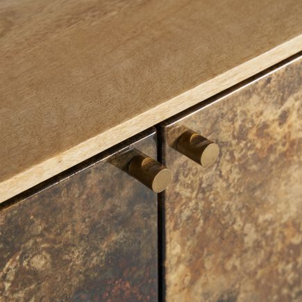 Imagen de Detalle Tiradores Buffet Madera y Metal Le Berre