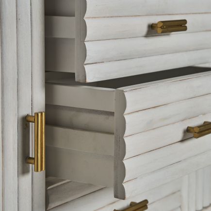 Imagen de Detalle Cajones Aparador Blanco Roth