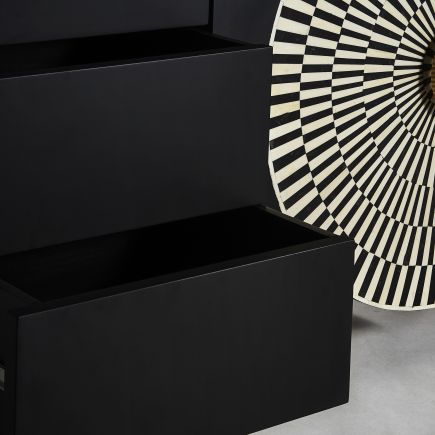 Imagen de Detalle Cajones Buffet de Metal y Madera Le Gal