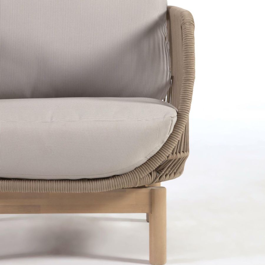 Catalina' Outdoor Rope and Wooden Armchair