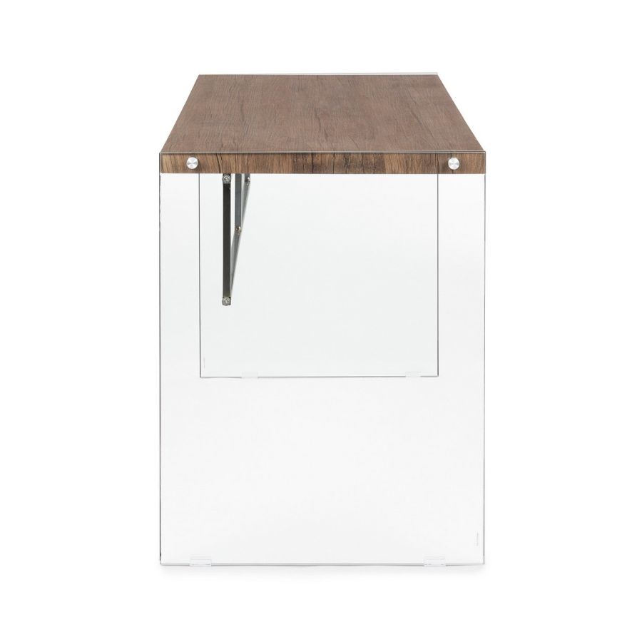 Wood and Glass 'Lord' Desk