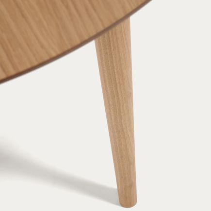 Imagen de Detalle Pata Mesa Extensible Redonda Madera ‘Oqui’