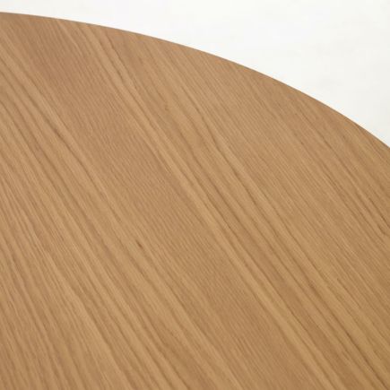 Imagen de Detalle Sobre Mesa Extensible Redonda Madera ‘Oqui’