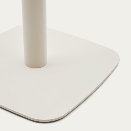 Imagen de Detalle Mesa de Exterior Redonda Metal Blanco ‘Dina’