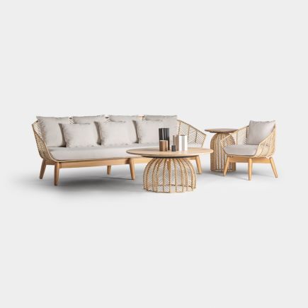 Natural Rattan Sofa 'Robin' | Procomobel